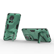 For Huawei nova 12 Pro Punk Armor 2 in 1 PC + TPU Phone Case with Holder(Green)