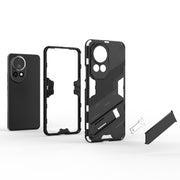For Huawei nova 12 Pro Punk Armor 2 in 1 PC + TPU Phone Case with Holder(Green)