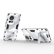 For Huawei nova 12 Pro Punk Armor 2 in 1 PC + TPU Phone Case with Holder(White)