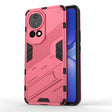 For Huawei nova 12 Pro Punk Armor 2 in 1 PC + TPU Phone Case with Holder(Light Red) - Huawei Cases by PMC TechLife | Online Shopping South Africa | PMC TechLife | Buy Now Pay Later Mobicred