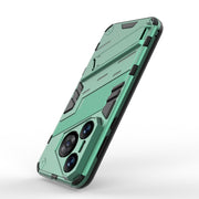For Huawei Pura 70 Punk Armor 2 in 1 PC + TPU Phone Case with Holder(Green)