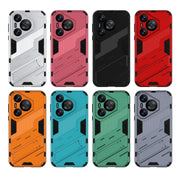 For Huawei Pura 70 Punk Armor 2 in 1 PC + TPU Phone Case with Holder(Green)