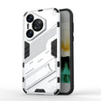 For Huawei Pura 70 Punk Armor 2 in 1 PC + TPU Phone Case with Holder(White) - Huawei Cases by PMC TechLife | Online Shopping South Africa | PMC TechLife | Buy Now Pay Later Mobicred