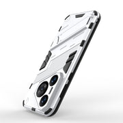 For Huawei Pura 70 Punk Armor 2 in 1 PC + TPU Phone Case with Holder(White)