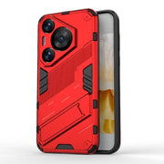 For Huawei Pura 70 Pro / 70 Pro+ Punk Armor 2 in 1 PC + TPU Phone Case with Holder(Red)