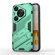 For Huawei Pura 70 Pro / 70 Pro+ Punk Armor 2 in 1 PC + TPU Phone Case with Holder(Green) - Huawei Cases by PMC TechLife | Online Shopping South Africa | PMC TechLife | Buy Now Pay Later Mobicred