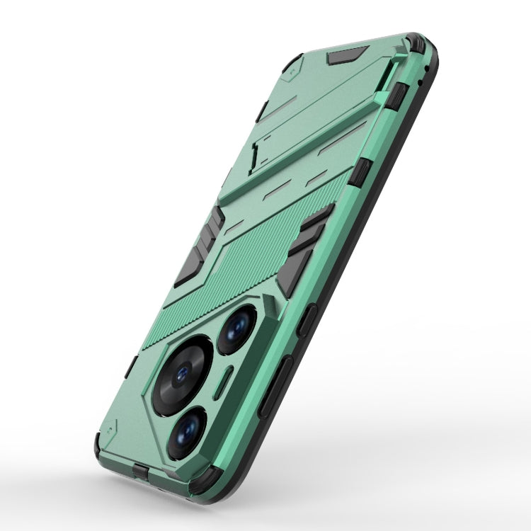 For Huawei Pura 70 Pro / 70 Pro+ Punk Armor 2 in 1 PC + TPU Phone Case with Holder(Green)