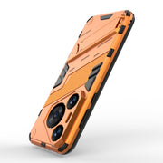 For Huawei Pura 70 Pro / 70 Pro+ Punk Armor 2 in 1 PC + TPU Phone Case with Holder(Orange)