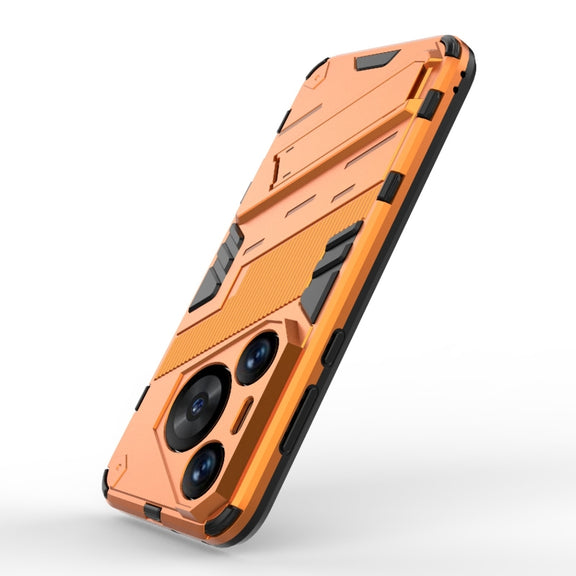For Huawei Pura 70 Pro / 70 Pro+ Punk Armor 2 in 1 PC + TPU Phone Case with Holder(Orange)