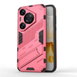 For Huawei Pura 70 Pro / 70 Pro+ Punk Armor 2 in 1 PC + TPU Phone Case with Holder(Light Red) - Huawei Cases by PMC TechLife | Online Shopping South Africa | PMC TechLife | Buy Now Pay Later Mobicred