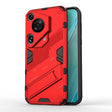 For Huawei Pura 70 Ultra Punk Armor 2 in 1 PC + TPU Phone Case with Holder(Red) - Huawei Cases by PMC TechLife | Online Shopping South Africa | PMC TechLife | Buy Now Pay Later Mobicred