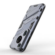 For Huawei Pura 70 Ultra Punk Armor 2 in 1 PC + TPU Phone Case with Holder(Grey)