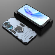For Honor 90 Lite / X50i 5G Magnetic Ring Holder PC + TPU Phone Case(Navy Blue)