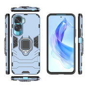 For Honor 90 Lite / X50i 5G Magnetic Ring Holder PC + TPU Phone Case(Navy Blue)