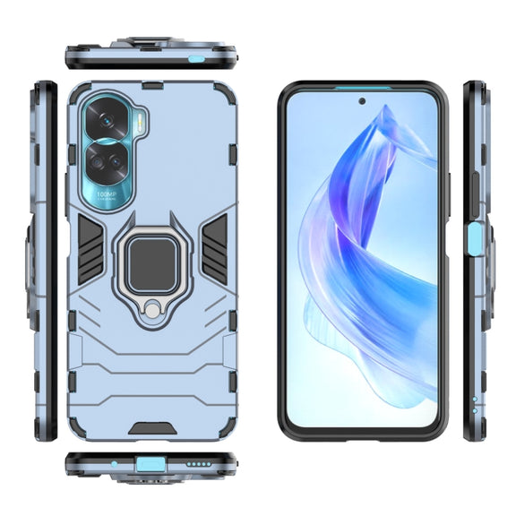 For Honor 90 Lite / X50i 5G Magnetic Ring Holder PC + TPU Phone Case(Navy Blue)