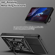For Xiaomi Poco F5 Pro Sliding Camera Cover Design TPU Hybrid PC Phone Case(Mint Green)