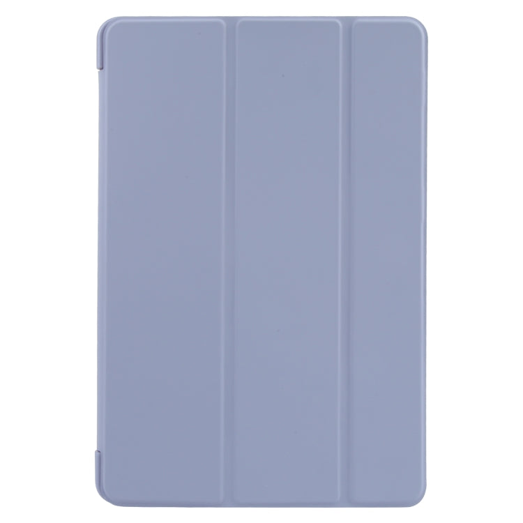 For Huawei MatePad 11 2023 GEBEI 3-folding Holder Shockproof Flip Leather Tablet Case(Light Purple)
