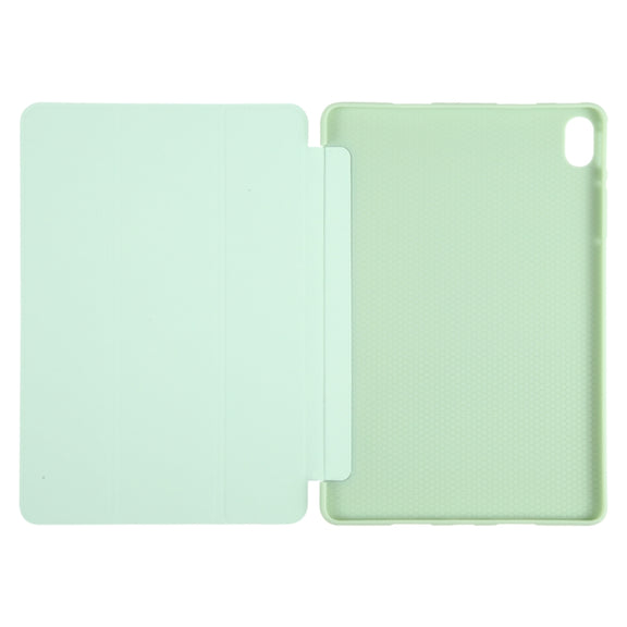 For Huawei MatePad Air 11.5 GEBEI 3-folding Holder Shockproof Flip Leather Tablet Case(Green)