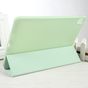 For Huawei MatePad Air 11.5 GEBEI 3-folding Holder Shockproof Flip Leather Tablet Case(Green)