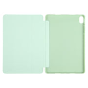 For Huawei MatePad SE 11 GEBEI 3-folding Holder Shockproof Flip Leather Tablet Case(Green)