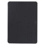 For Huawei MatePad SE 11 GEBEI 3-folding Holder Shockproof Flip Leather Tablet Case(Black)