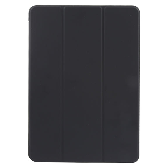 For Huawei MatePad SE 11 GEBEI 3-folding Holder Shockproof Flip Leather Tablet Case(Black)