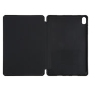 For Huawei MatePad SE 11 GEBEI 3-folding Holder Shockproof Flip Leather Tablet Case(Black)