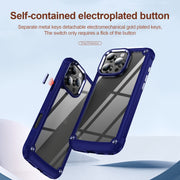 For iPhone 16 Pro TPU + PC Lens Protection Phone Case(Blue)