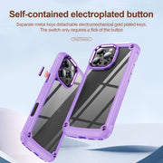 For iPhone 16 Pro TPU + PC Lens Protection Phone Case(Purple)