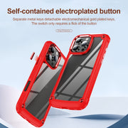 For iPhone 16 Pro Max TPU + PC Lens Protection Phone Case(Red)