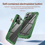 For iPhone 16 Pro Max TPU + PC Lens Protection Phone Case(Green)