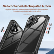 For iPhone 16 TPU + PC Lens Protection Phone Case(Black)