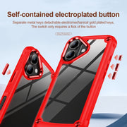 For iPhone 16 TPU + PC Lens Protection Phone Case(Red)