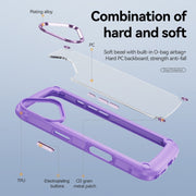For iPhone 16 TPU + PC Lens Protection Phone Case(Purple)