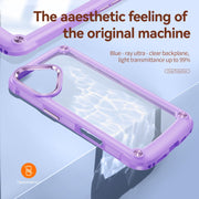 For iPhone 16 TPU + PC Lens Protection Phone Case(Purple)