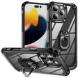 For iPhone 16 Pro Max TPU + PC Lens Protection Phone Case with Ring Holder(Black) - iPhone 16 Pro Max Cases by PMC TechLife | Online Shopping South Africa | PMC TechLife | Buy Now Pay Later Mobicred
