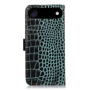 For iPhone 17 Air Crocodile Top Layer Cowhide Leather Phone Case(Green)
