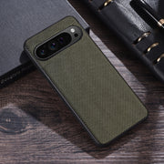 For Google Pixel 9 Nylon Cloth Texture Shockproof PC+TPU Phone Case(Green)