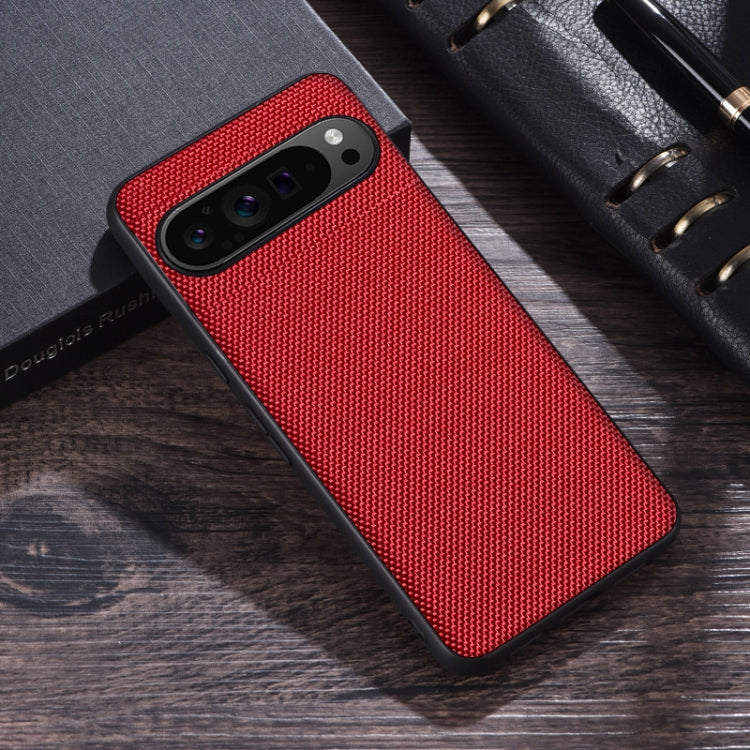 For Google Pixel 9 Nylon Cloth Texture Shockproof PC+TPU Phone Case(Red)