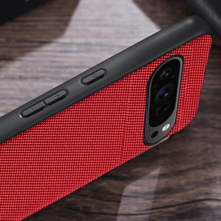 For Google Pixel 9 Nylon Cloth Texture Shockproof PC+TPU Phone Case(Red)