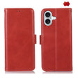 For iPhone 16 Plus Crazy Horse Top Layer Cowhide Leather Phone Case(Red) - free shipping - PMC TechLife - Order now!