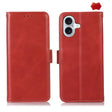 For iPhone 17 Crazy Horse Top Layer Cowhide Leather Phone Case(Red) - free shipping - PMc TechLife - Order now!