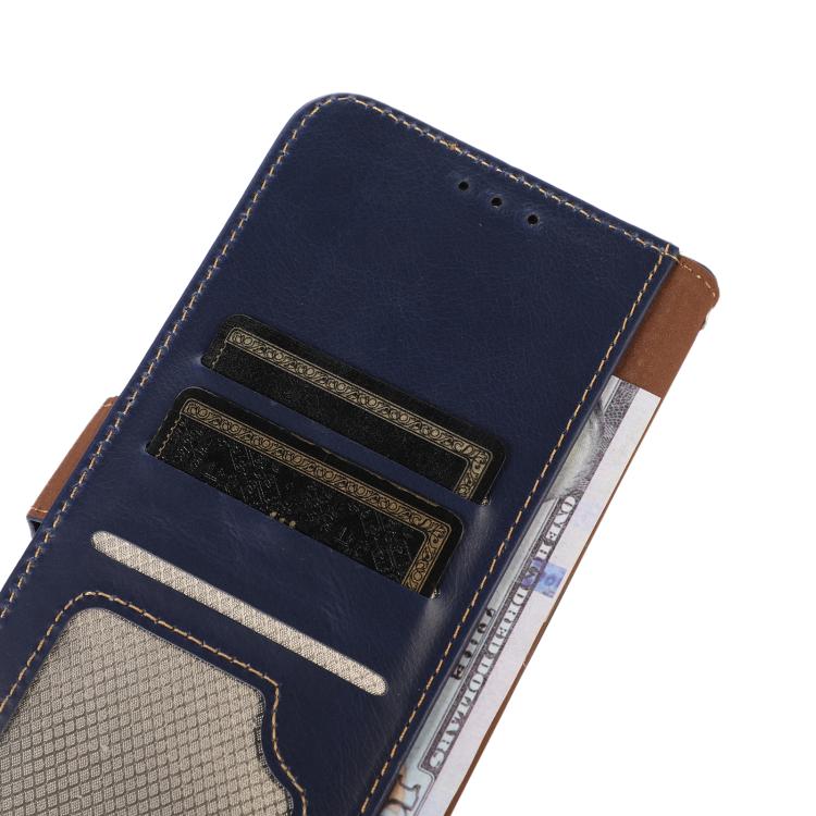 For iPhone 17 Crazy Horse Top Layer Cowhide Leather Phone Case(Blue)