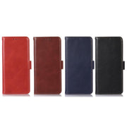For iPhone 17 Crazy Horse Top Layer Cowhide Leather Phone Case(Blue)