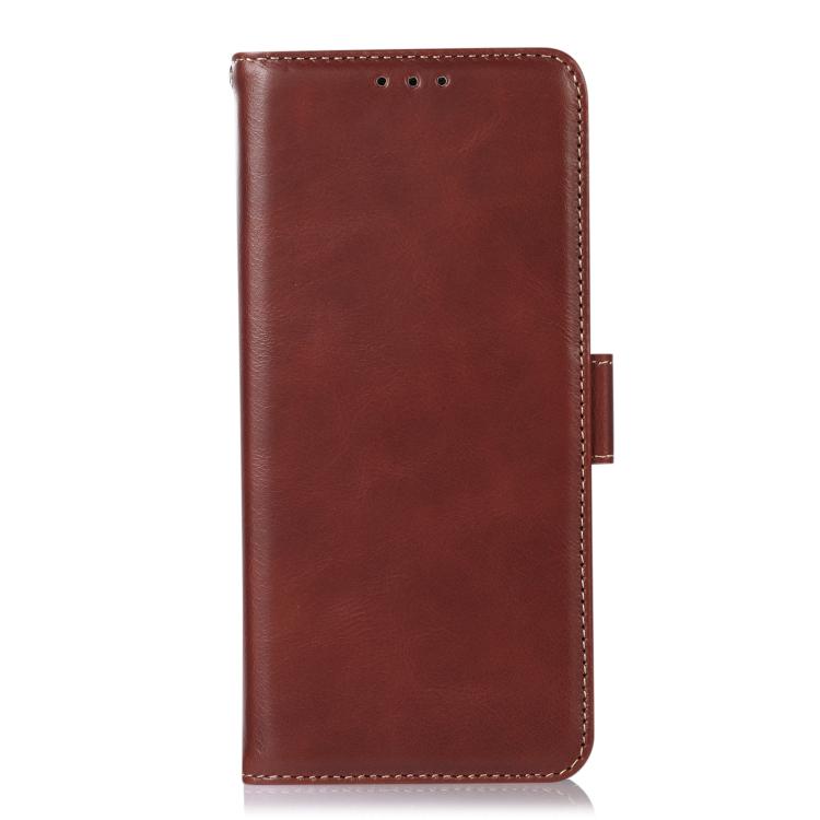 For iPhone 17 Crazy Horse Top Layer Cowhide Leather Phone Case(Brown)
