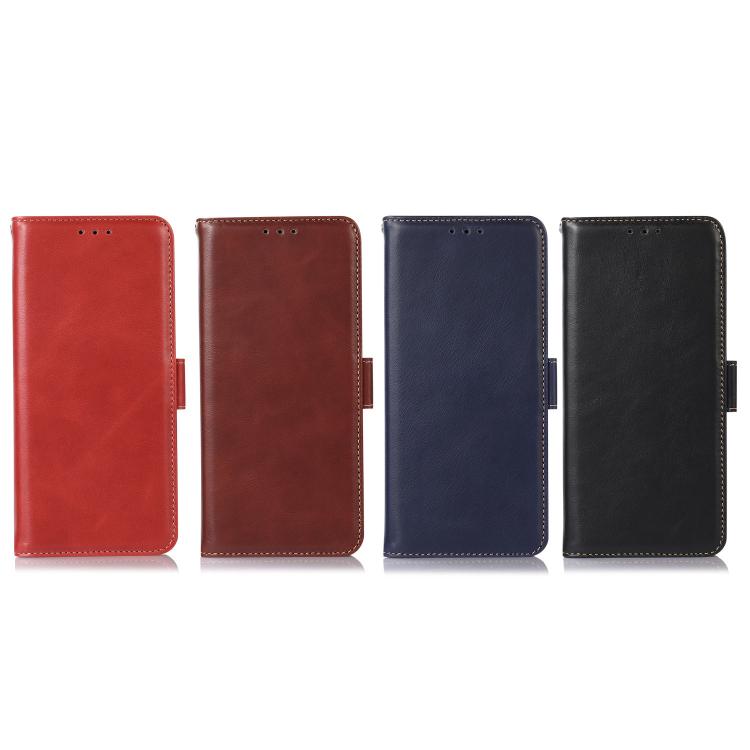 For iPhone 17 Crazy Horse Top Layer Cowhide Leather Phone Case(Brown)