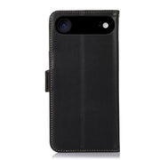 For iPhone 17 Air Crazy Horse Top Layer Cowhide Leather Phone Case(Black)