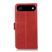 For iPhone 17 Air Crazy Horse Top Layer Cowhide Leather Phone Case(Red)