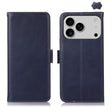 For iPhone 17 Pro Crazy Horse Top Layer Cowhide Leather Phone Case(Blue) - free shipping - PMc TechLife - Order now!