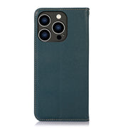 For iPhone 16 Pro Max KHAZNEH Nappa Top Layer Cowhide Leather Phone Case(Green)